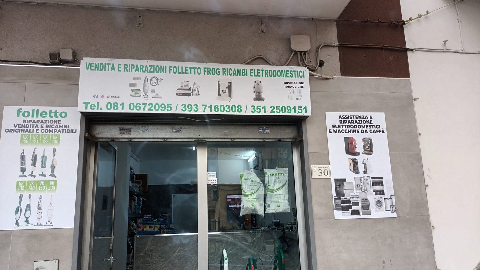 Negozio IDRAULICA CAPUTO - Vendita e riparazioni Folletto, Frog, ricambi elettrodomestici